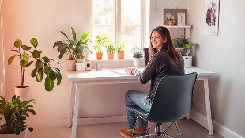 Un espacio laboral minimalista y sereno