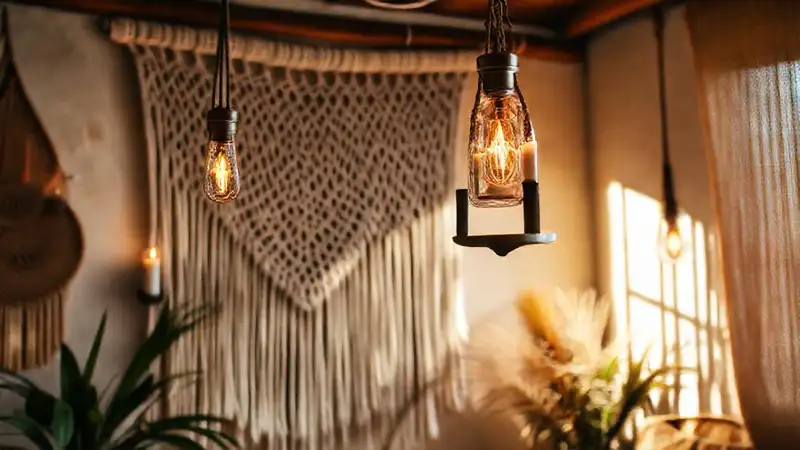 Un espacio bohemio cálido y onírico