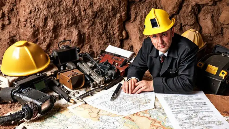 Estudio profesional de minerales y geología